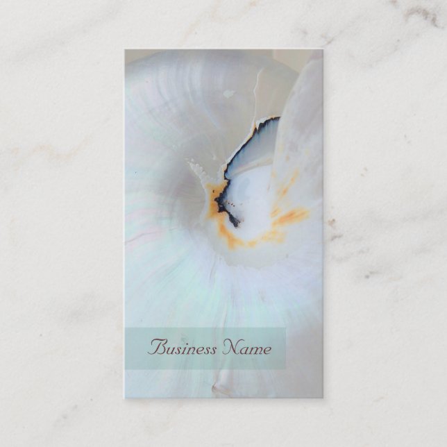 Carte de visite Nautilus Shell (Devant)