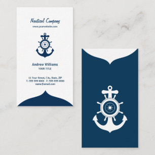 Carte de visite nautique d'Ancre bleue