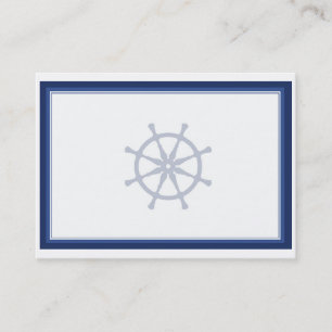 Carte de visite nautique de barre