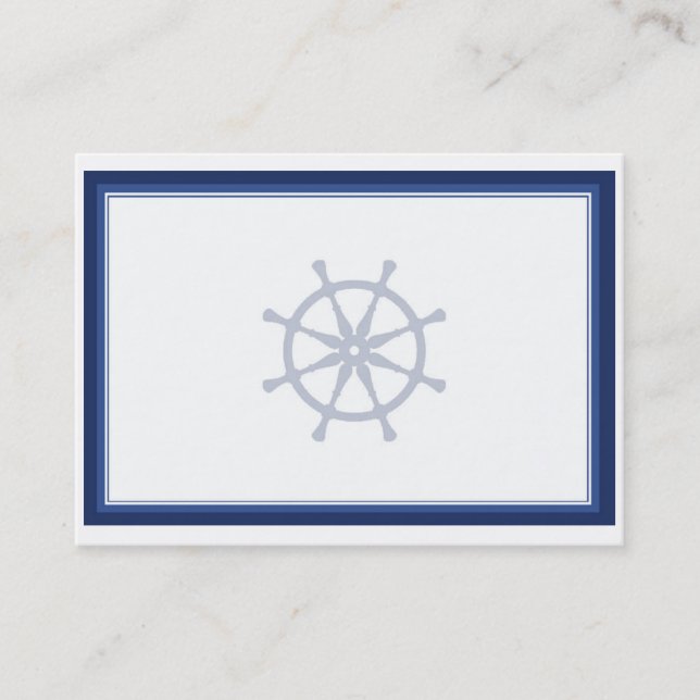 Carte de visite nautique de barre (Devant)