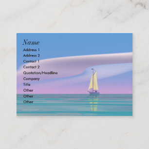 Carte De Visite Navigation du bleu