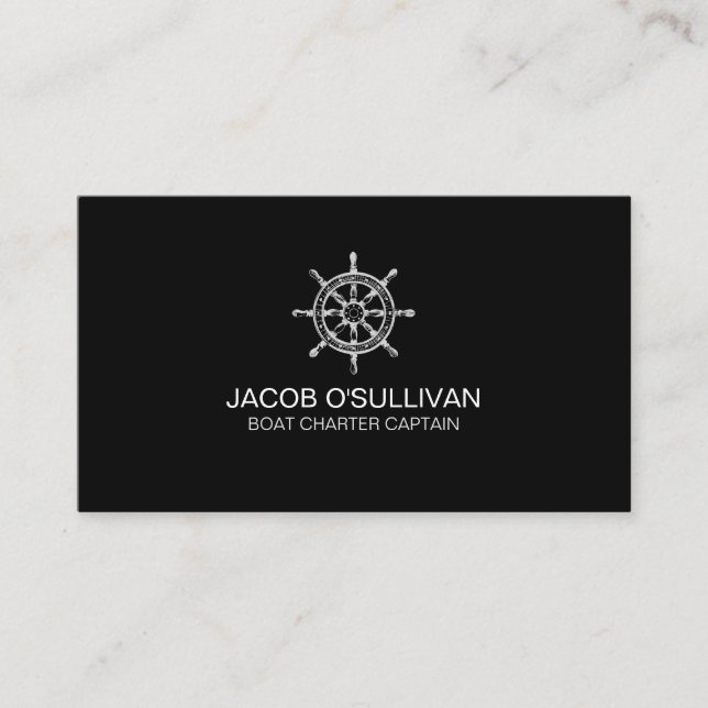 Carte De Visite Navire Bateau Charte Pêche (Devant)