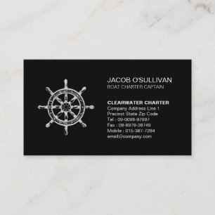 Carte De Visite Navire Bateau Charte Pêche