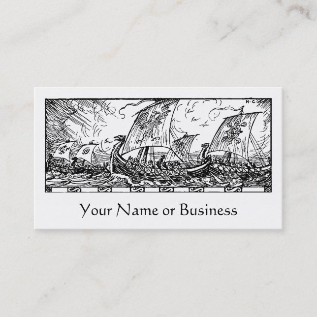 Carte De Visite Navires viking (Devant)