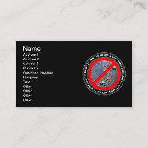 Carte De Visite Ne gaspillez pas d'eau