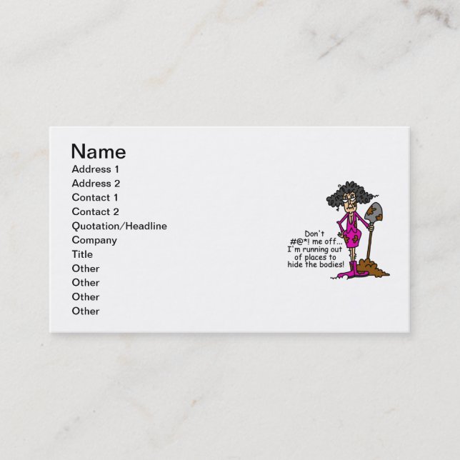 Carte De Visite Ne me manque pas (Devant)