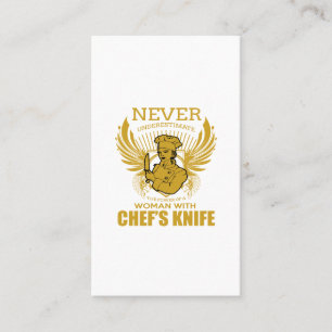 CARTE DE VISITE NE SOUS-ESTIMEZ JAMAIS LE POUVOIR DES FEMMES CHEFS