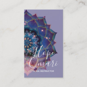 Carte De Visite Nebula Bloom Mandala