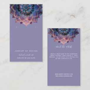 Carte De Visite Nebula Bloom   Mandala