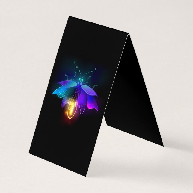 Carte De Visite Neon Firefly sur noir (Dos)