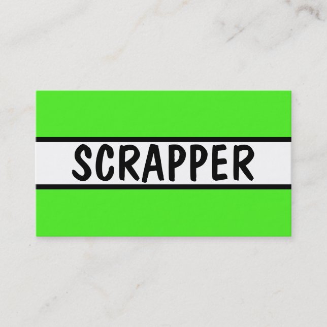 Carte De Visite Neon Green (Devant)