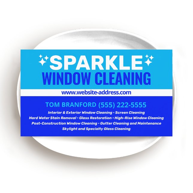 Carte De Visite Nettoyage de fenêtres (Créateur téléchargé)