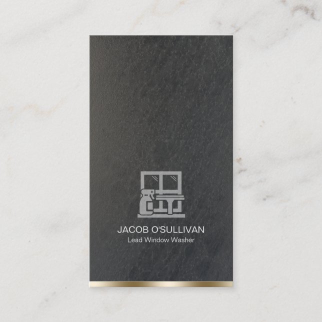 Carte De Visite Nettoyage de la maison de lave-fenêtre (Devant)