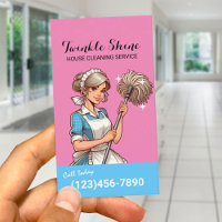 Nettoyage de la maison Service Rétro Bleu et Rose