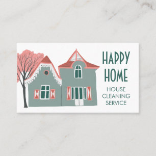 Carte De Visite Nettoyage de la maison Services à la maison Charme