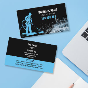 Carte De Visite Nettoyage de toit de lavage sous pression professi