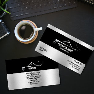 Carte De Visite Nettoyage de toit sous pression professionnel
