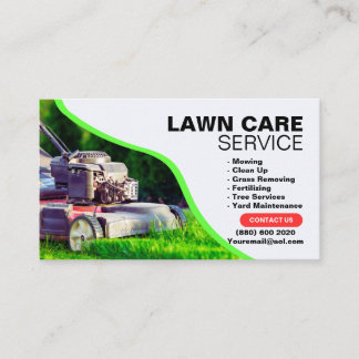 Carte De Visite Nettoyage de tonte Élimination de l'herbe Services