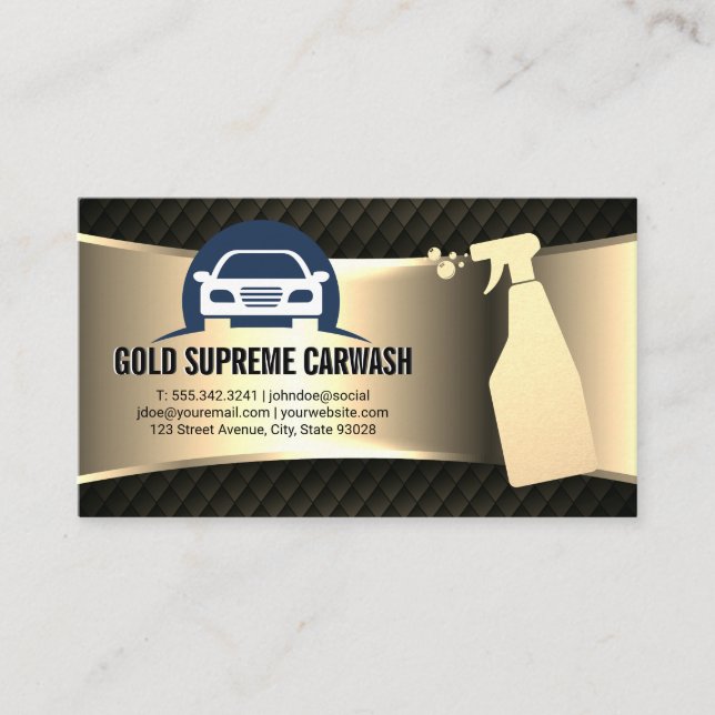 Carte De Visite Nettoyage de voiture | Services automatiques (Devant)
