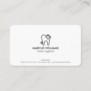 Carte De Visite Nettoyage des dents