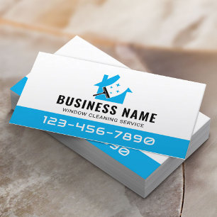 Carte De Visite Nettoyage des fenêtres Service de nettoyage des ma