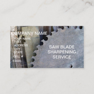 Carte De Visite Nettoyage des lames de scierie