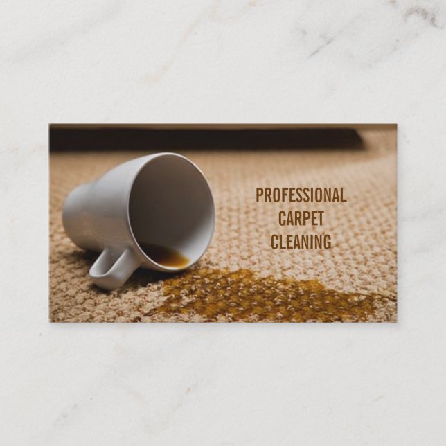 Carte De Visite Nettoyage des tapis, Parquet, Entreprises de vapeu (Devant)