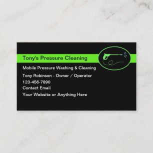 Carte De Visite Nettoyage Et Lavage De Pression Gras