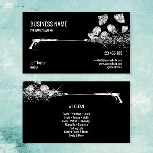 Carte De Visite Nettoyage haute pression professionnel Entreprise 