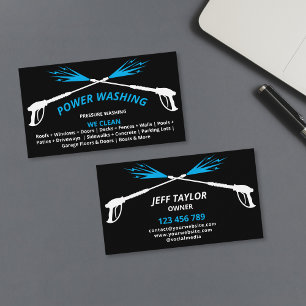 Carte De Visite Nettoyage haute pression professionnel Nettoyage s