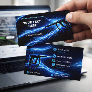 Carte De Visite Nettoyage Haute Pression Résidentiel Electric Blue
