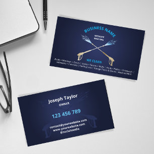 Carte De Visite Nettoyage professionnel sous pression Entreprise d