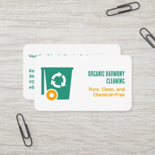 Carte De Visite Nettoyage vert