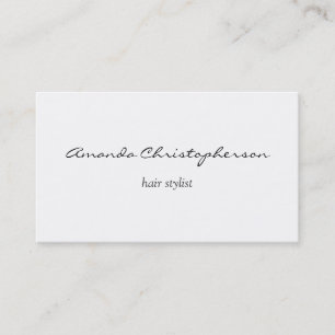 Carte De Visite Nettoyer la liste des cheveux blancs Attrayant Car