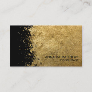 Carte De Visite Nettoyer le plaqueur d'or brossé minimal