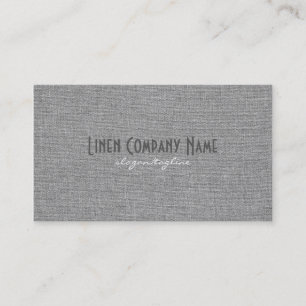 Carte De Visite Nettoyer Linge Noir et Gris Texture Burlap