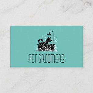 Carte De Visite Nettoyeur de chiens   Groomer   Services animaux