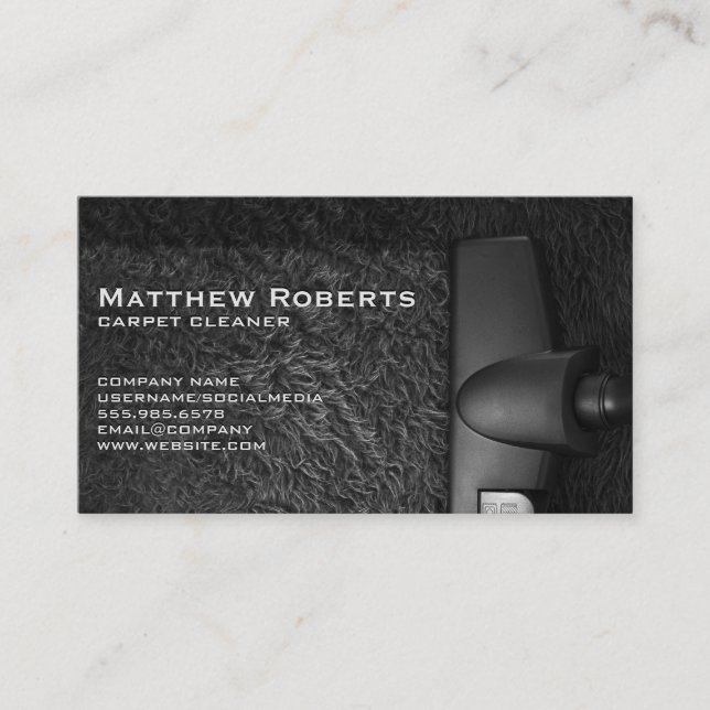 Carte De Visite Nettoyeur de tapis | Tapis (Devant)