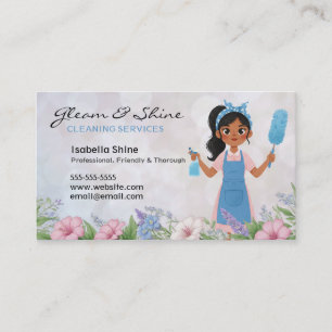 Carte De Visite Nettoyeur Floral Latina Service ménage