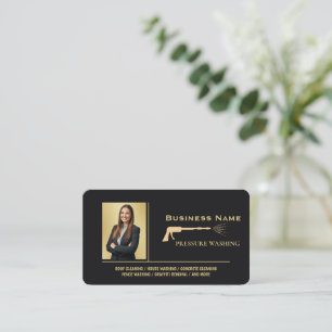 Carte De Visite Nettoyeur haute pression personnalisé lavage à hau