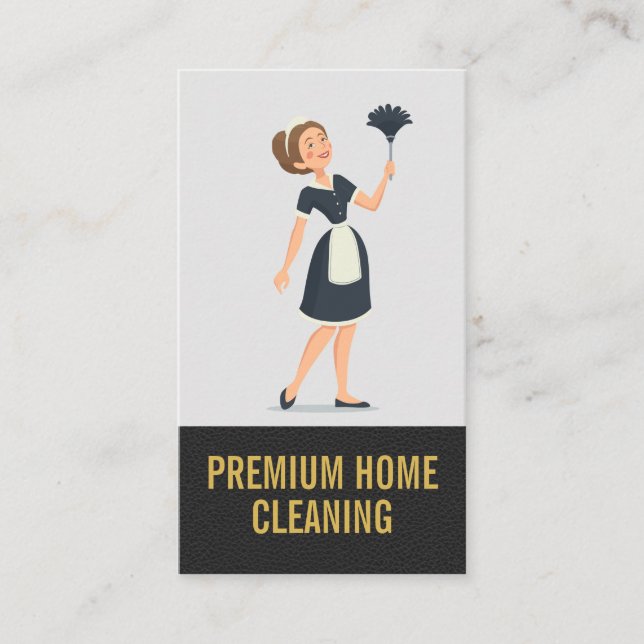 Carte De Visite Nettoyeurs à domicile | Maid (Devant)