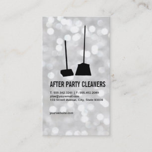 Carte De Visite Nettoyeurs de fête / Bokeh