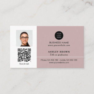 Carte De Visite Networking immobilier QR code photo professionnell