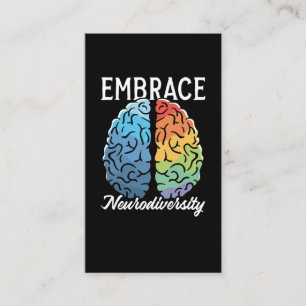 Carte De Visite Neurodiversité Sensibilisation à la santé mentale 