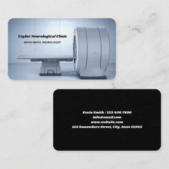 Carte De Visite Neurologue IRM (Devant / Derrière)