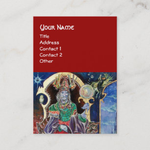 Carte De Visite NEUROMANCIER, bleu rouge