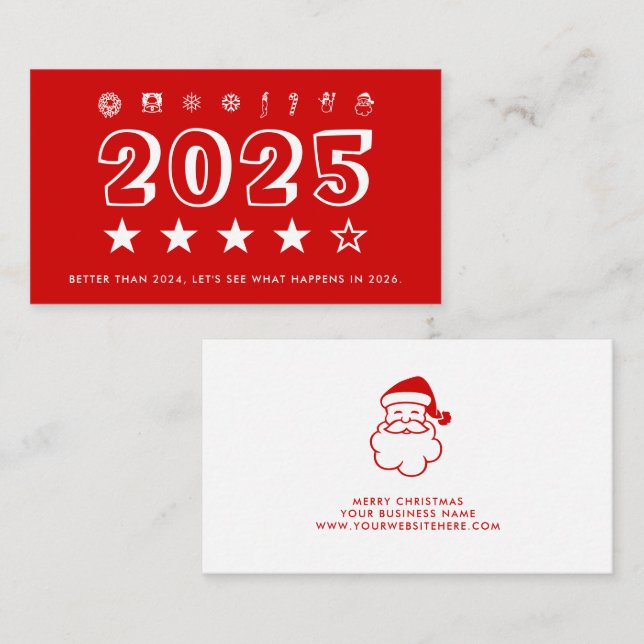 Carte De Visite New Year 2025 review (Devant / Derrière)