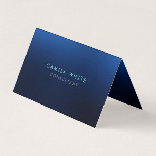 Carte De Visite Night Blue Elegant Professionnel