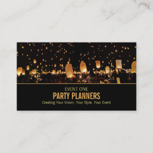 Carte De Visite Night Lights, Organisateur d'événements de fête