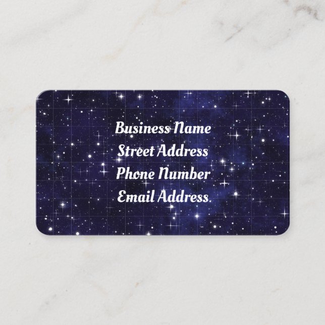 Carte de visite Night Sky (Devant)